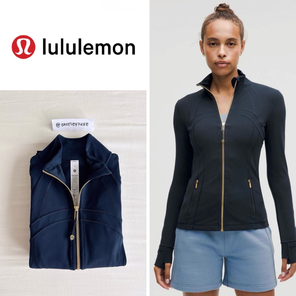 ❌ Sold - Lululemon Define Jacket Nulu True Navy / Gold Size 4 NWOT